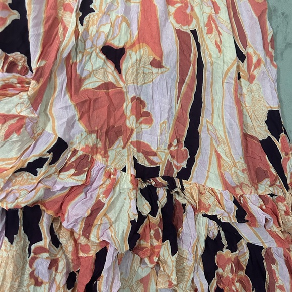 Free people bring back the summer maxi tiered high low skirt - Picture 2 of 15